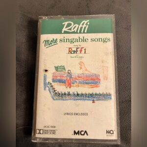 RAFFI More Singable Songs Cassette 1977 Troubadour Records  RARE !